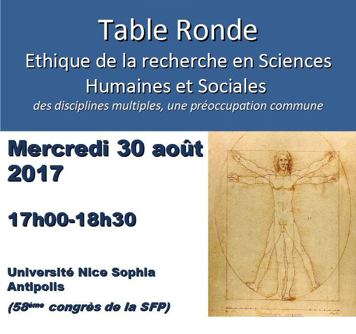 Table ronde sur l’éthique de la recherche en sciences humaines : quel constat ?