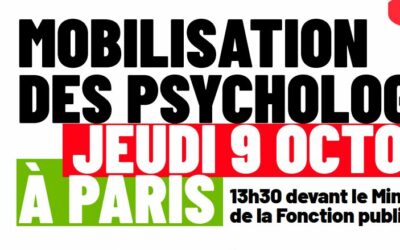 MOBILISATION DES PSYCHOLOGUES